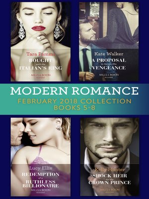 cover image of Modern Romance Collection, February 2018 Books 5--8